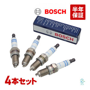 送料185円 BOSCH スパークプラグ ダブルイリジウム 4本セット 1台分 アルファロメオ ジュリエッタ ミト 55249868 55247855 68070507AC