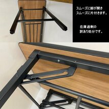 送料無料　訳あり処分　過剰在庫　TRUSCO TK-1845 折りたたみテーブル横幅180cm　奥行45cm　WH　ホワイト　完成品_画像4