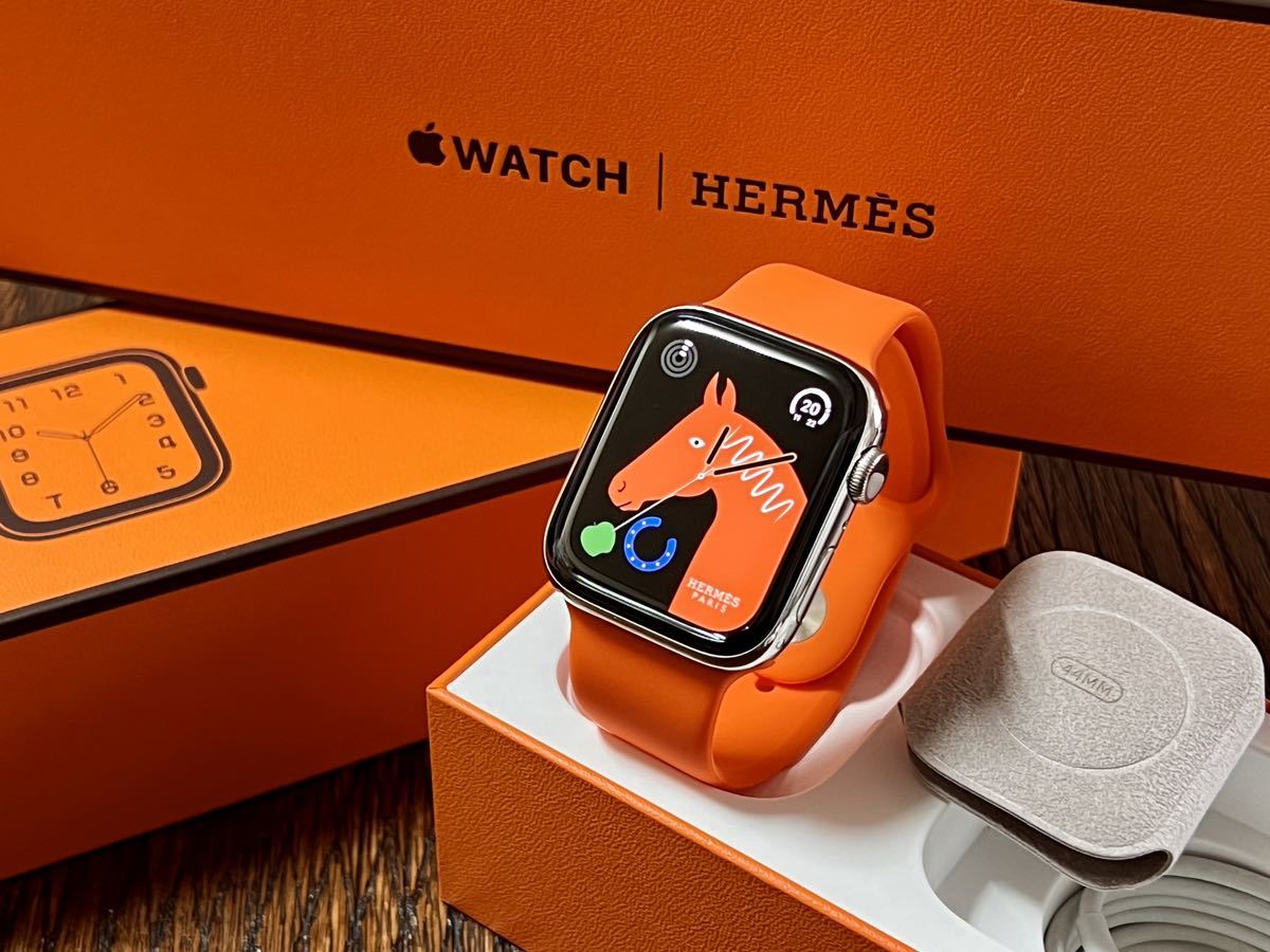 Apple Watch エルメス　シリーズ6 Hermèsオレンジスポーツバンド