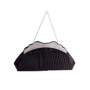  new goods graduation ceremony go in . type half month shell type black clutch bag wedding party bag black 