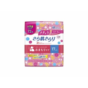 ナチュラさら肌さらり軽やか吸水パンティライナー17cm5cc大容量72枚 × 18点