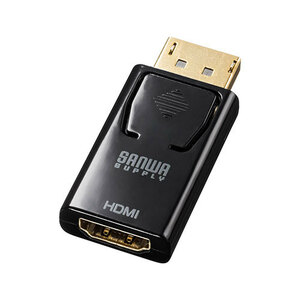 サンワサプライ DisplayPort-HDMI 変換アダプタ (4K/60Hz対応) AD-DPPHD02