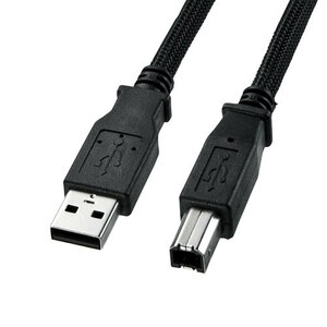 【5個セット】 サンワサプライ ナイロンメッシュUSB2.0ケーブル 2m KU20-NM20K2X5