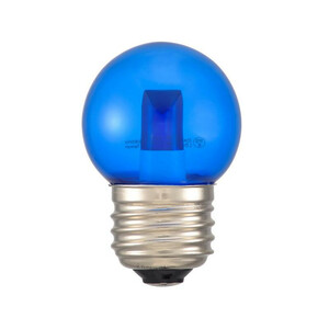 OHM LEDミニボール球装飾用 G40/E26/1.4W/1lm/クリア青色 LDG1B-H 13C