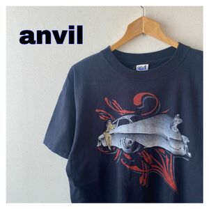 anvil 人物　sick side バンド　Tシャツ　半袖　プリント