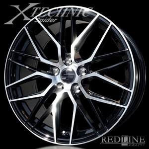 ■ X-TECHNIC Spider ■ 18x8.0J OFF+50　5H/PCD100 精悍な見た目のスパイダーメッシュホイール KAPSEN S2000　215/40R18 タイヤ付4本set