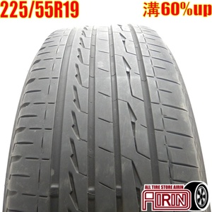 中古タイヤ 225/55R19 サマータイヤ BRIDGESTONE ALENZA LX100 1本 単品 ハリアー レガシィ エクストレイル CX-5 チェロキー 中古 19インチ