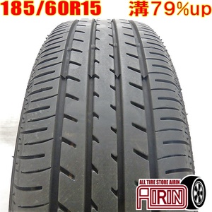 中古タイヤ 185/60R15 サマータイヤ TOYO NANOENERGY J63 1本 単品 ヴィッツ グレイス シャトル フィット スイフト ポロ 中古 15インチ