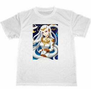 女神　ドライ　Tシャツ　白蛇　グッズ　シロヘビ　神様　開運厄除　金運アップ　３