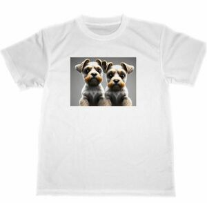 ミニチュア　シュナウザー　ドライ　Tシャツ　犬　ペット　イヌ　グッズ