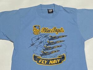 90's SCREEN STARS BEST US NAVY Blue Angels プリントTシャツ Mサイズ USA製 空軍 海軍 軍物 ビンテージ古着 ブルーエンジェル 90年代