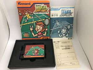 MSX Konami. tennis ( rare version )( box opinion equipped )(KONAMI) RC720 secondhand goods * explanatory note obligatory reading retro game #181693-13