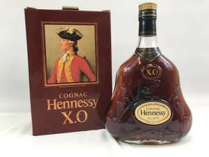 未開栓・ 古酒 Hennessy X.O ヘネシー 金キャップ クリアボトル COGNAC ブランデー コニャック 700ml (Alc 40％)#182140-153