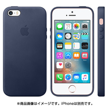 新品Apple純正品iPhoneSEレザーカバーMidnight Blueレザーケース5純正ケースSE純正カバーiPhone5s紺5sミッドナイトブルーiPhone MMHG2FE/A_画像10