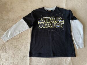 長袖トレーナー 150 裏起毛　黒　STAR WARS　スターウォーズ