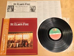 【帯付LP】ST. ELMO'S FIRE セント・エルモス・ファイアー オリジナル・サウンドトラック(P-13182) DAVID FOSTER / 85年日本盤美品