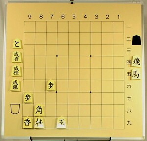 【新品】教授用将棋セット ●マグネット式 ●解説用大盤 （90x90cm）●駒付き ●（立掛け）（吊下げ」で使用　