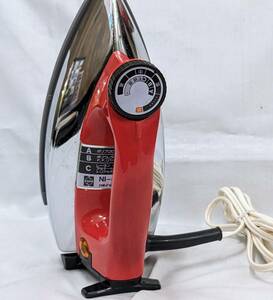 [B][6806]** retro miscellaneous goods National automatic iron iron NI-430AF red consumer electronics electrical appliances operation verification ending present condition goods **
