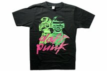 ロックTシャツ ヴィンテージ加工 DAFT PUNK ダフトパンク XLサイズ ブラック_画像1