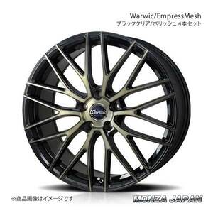 MONZA JAPAN Warwic/EmpressMesh ホイール4本 ワゴンR MH21S/MH22S【15×4.5J 4-100 INSET43 ブラッククリア/ポリッシュ】