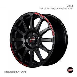 RMP RACING/GR12 エクシーガ YA系 アルミホイール 1本 【17×7.0J 5-100 INSET48 クリスタルブラック/ストロボレッド】