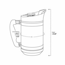 BruTrek ブルトレック ベースキャンプトラベルプレス コーヒー プレス サーモボトル ブルー 約950ml Mountain Lake CFP0932_画像7