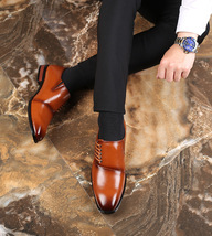 新品メンズ ビジネスシューズ カジュアルシューズ 革靴 紳士靴 フォーマル 大きいサイズあり ブラック 24.5cm~27.5cm_画像10