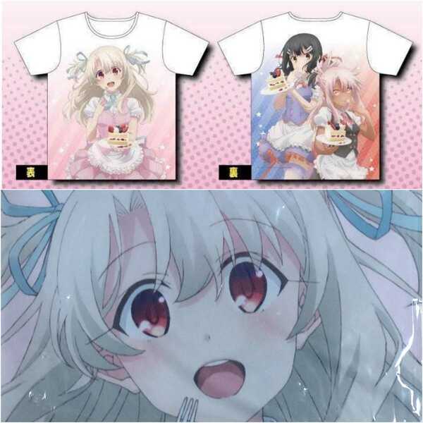 Fate/kaleid liner Prisma☆Illya プリズマ☆ファンタズム バースデー2019 コラボレーションカフェ Tシャツ ホワイト L イリヤ