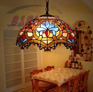 [81SHOP] ultimate beautiful goods * stain do lamp pendant light stained glass lighting Tiffany floral print through . for lamp ornament bed room for 