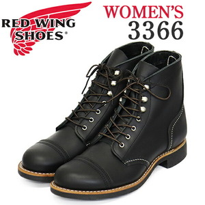 REDWING (レッドウィング) 3366 Iron Ranger アイアンレンジャー レディース ブラックバウンダリー US6B-約23.0cm