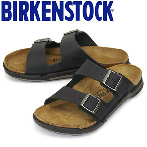 BIRKENSTOCK (ビルケンシュトック) 1018461 ARIZONA CT アリゾナ オイルドレザーサンダル BLACK レギュラー幅 BI264 39-約25.0cm