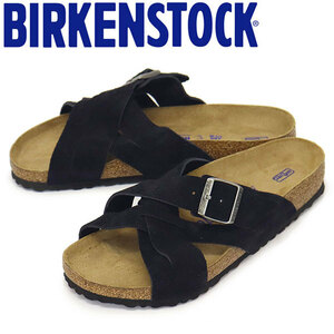 BIRKENSTOCK (ビルケンシュトック) 1020935 LUGANO SFB ルガーノ ソフトフットベッド スエードレザーサンダル MIDNIGHT レギュラー幅 BI272