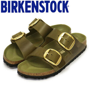 BIRKENSTOCK (ビルケンシュトック) 1024130 ARIZONA BIG BUCKLE アリゾナ ビッグバックル オイルドレザーサンダル OLIVE ナロー幅 BI238 38