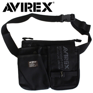 AVIREX ( Avirex ) EAGLE( Eagle ) AVX342L 2WAY waist / shoulder bag 10- black 