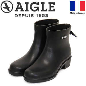 AIGLE (AIGLE) ZZFNB28 Myrica Bottil Ladies Rubber Boots 001 NOIR AGL050 37- Agla 23,5см