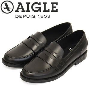 AIGLE (エーグル) ZZFNB33 SORBUS ラバー ローファー レディースシューズ 004 NOIR A AGL049 39-約24.5cm