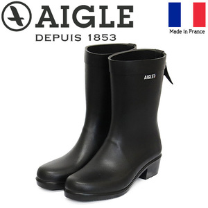 AIGLE ZZFNB67 Myrica Mid Ladies Mid Rubber Boots 001 NOIR AGL053 37- около 23,5 см.