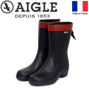 AIGLE (エーグル) ZZFNB67 MYRICA MID レディース ミッドラバーブーツ 002 MARINE AGL054 36-約23.0cm