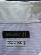 アルプスシャツ　Custom the Choice　クレリック　ボタンダウンシャツ　送料２３０円_画像2