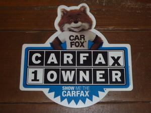 CARFAX CAR FAX FOX USDM 北米 US ディーラー 民間 中古車 販促 本物 正規品 直輸入 キャンペーン ステッカー 4