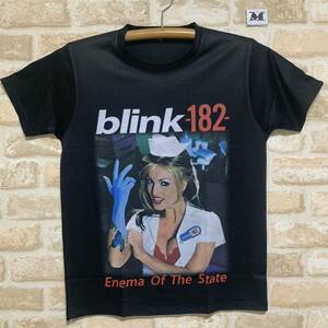 ブリンク-182 Tシャツ　Mサイズ　blink-182 女性　ロックバンド