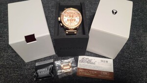 未使用、動作OK希少フィルム付★参考価格¥70400　驚異の300m防水 NIXON 腕時計 51-30 CHRONO クロノグラフ オールローズゴールド★