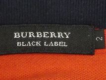 即決★BURBERRY BLACK LABEL★メンズM 廃版 ポロシャツ バーバリーブラックレーベル 2 オレンジ 半袖 三陽商会正規 ナイト刺繍_画像8