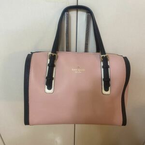 ケイトスペード kate spade ピンク　2way バッグ　ショルダー付き