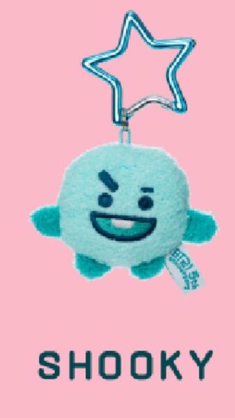 BT21 ファミマ　グリーン　SHOOKY マスコット