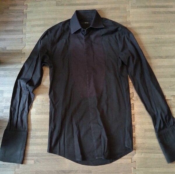 グッチ GUCCI ワイシャツ 黒 カフス サイズ39 15.5