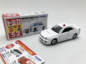 トミカ 52 新車　インプレッサ覆面パトロールカー　impreza subaru 赤箱　絶版　tomy