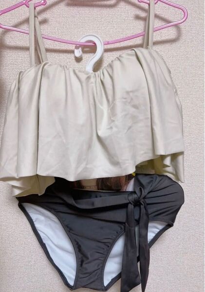 水着 可愛いビキニ オシャレビキニ フリル ハイウエスト ビキニ ビキニセット