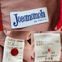 Jocomomola ホコモモラ シビラ◆コットン 刺繍 赤 半袖ワンピース サイズ40 y23050503_画像10