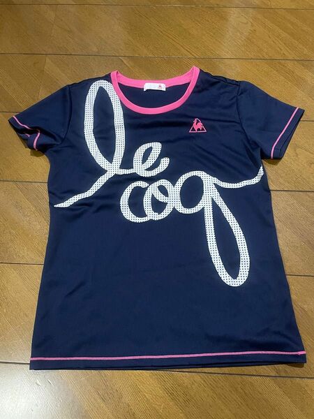 ルコック　Tシャツ　160サイズ　ネイビーxピンク